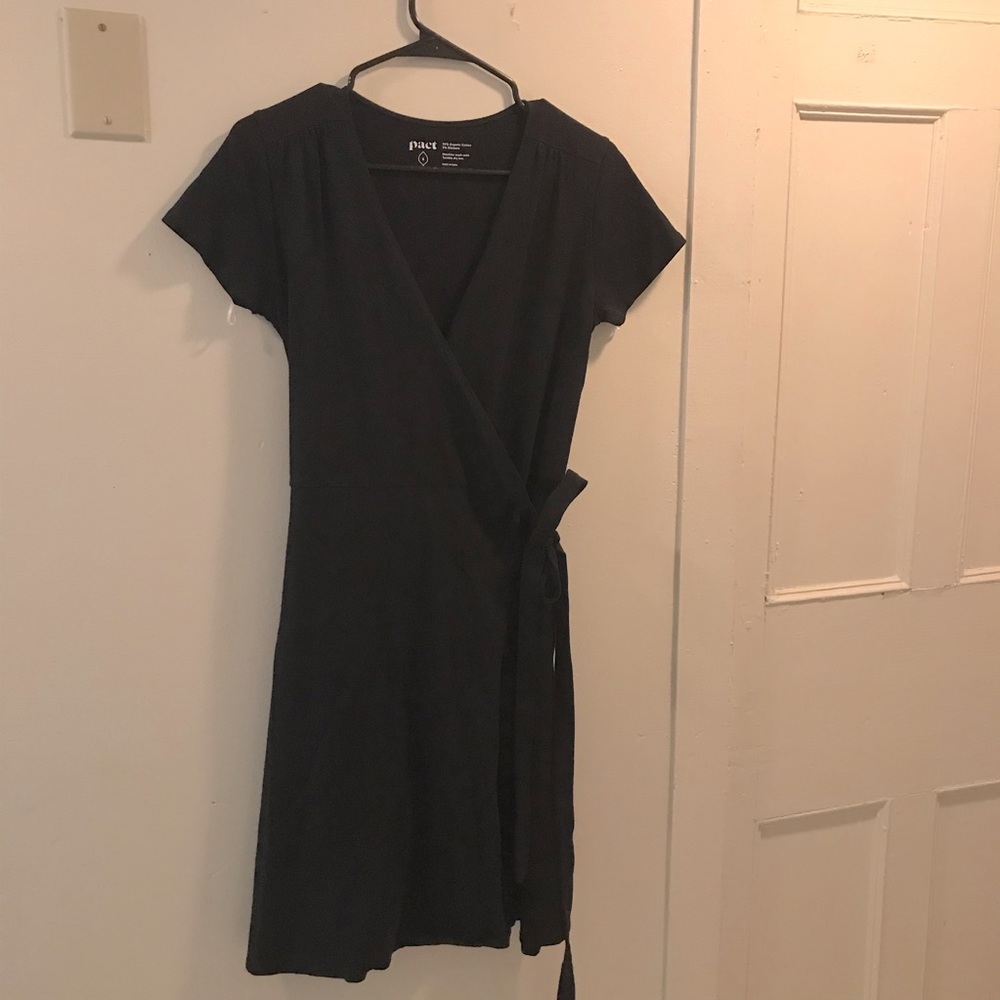 Pact Organic Cotton Wrap Dress